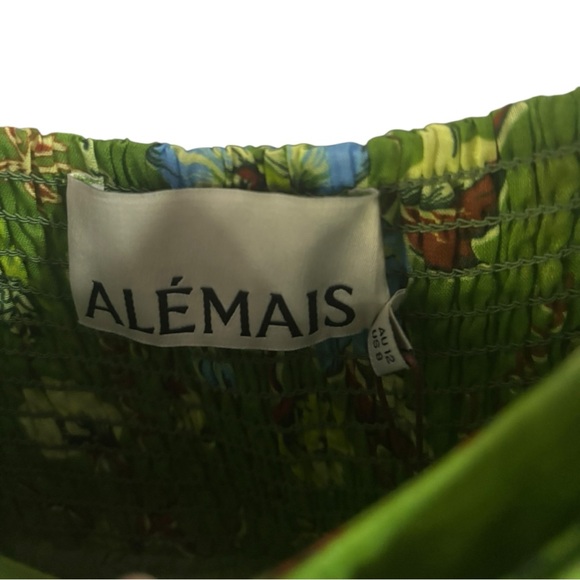 NWT Alemais Hotel Lamu Midi Dress Green 8 - Picture 7 of 15